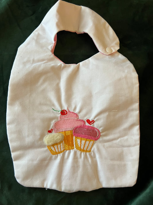 Cupcake Baby Bib