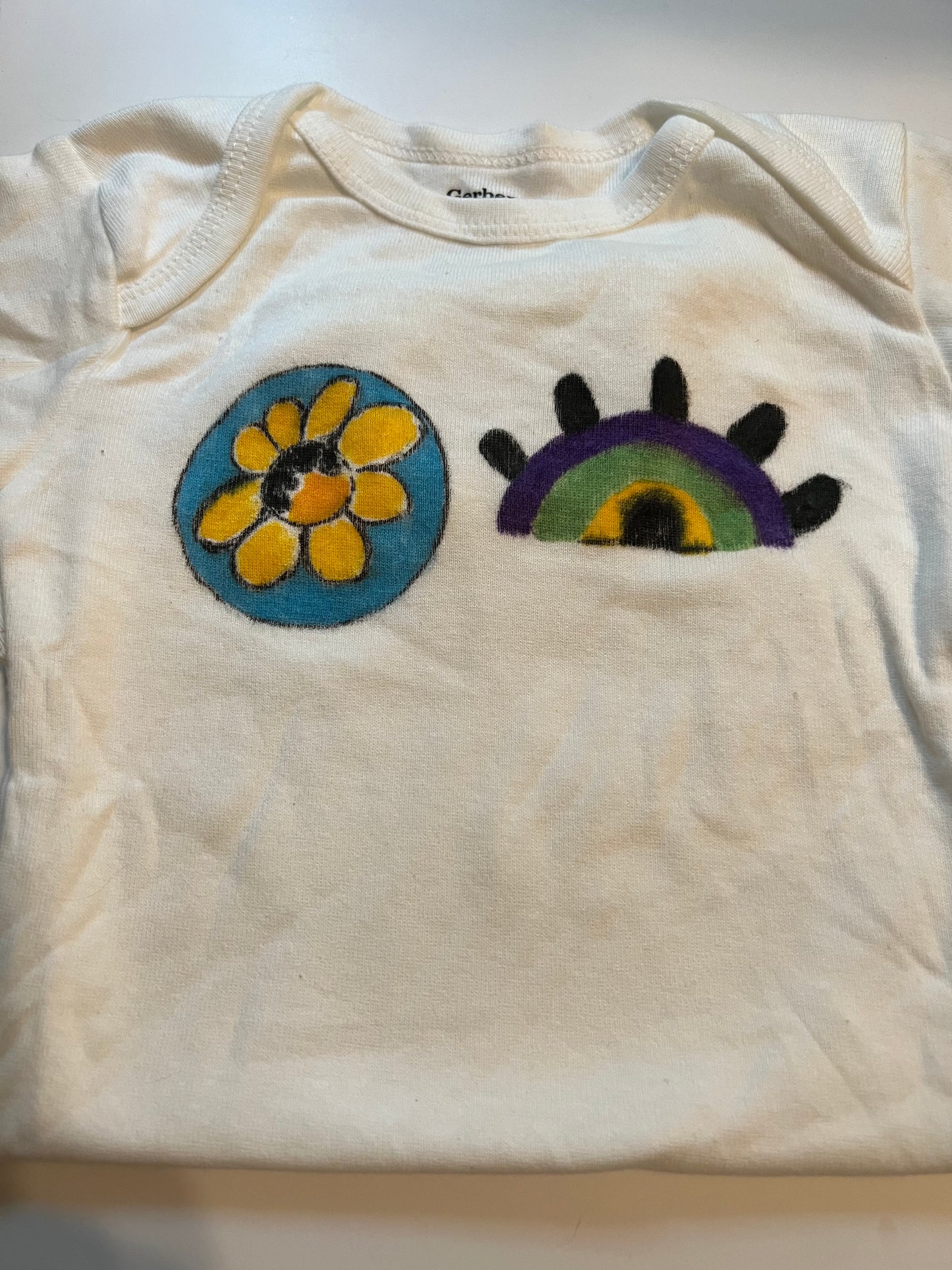 Hand Painted Long Sleeve Onesie